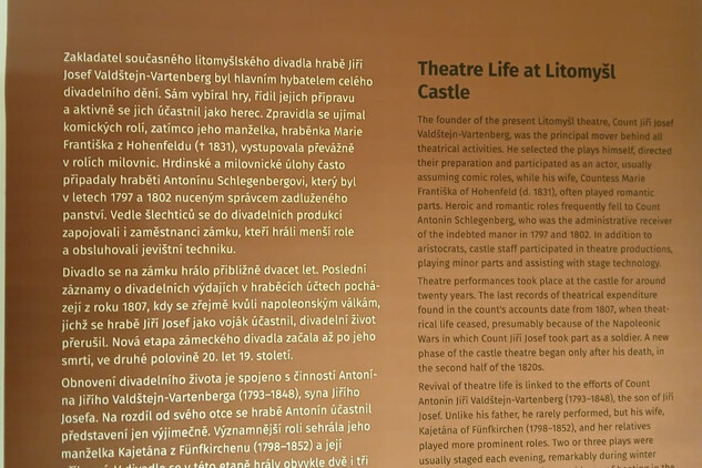 Divadelní expozice v Litomyšli